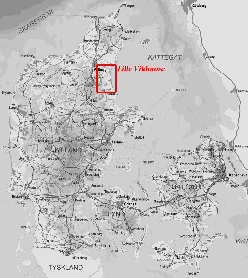 Kort Danmark & Lille Vildmose