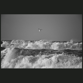 Stormy weather at sea